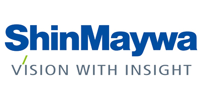 ShinMaywa logo with “Vision with Insight” tagline on a white background.