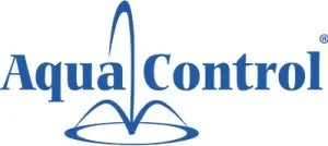 Aqua Control logo with blue text and a stylized water droplet design.