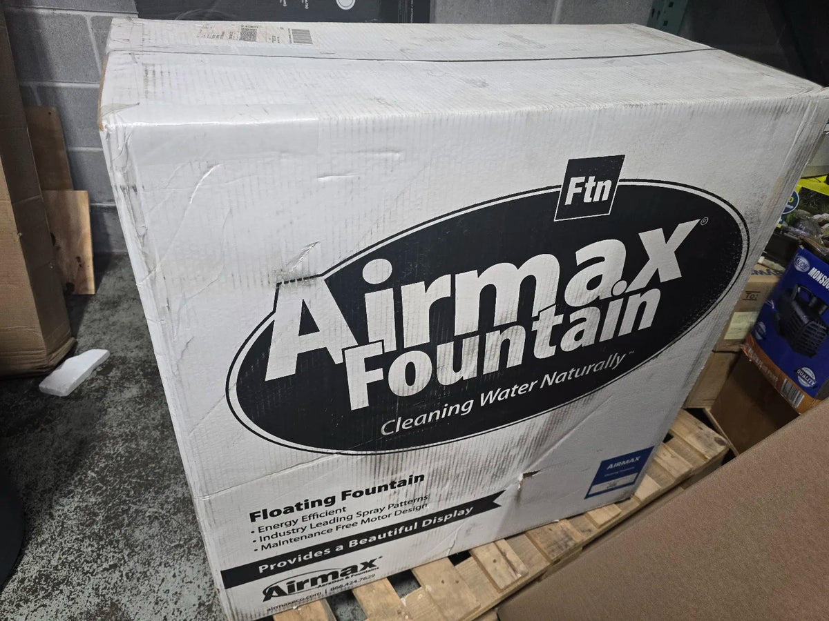 Airmax EcoSeries 1/2 HP Pond Fountain - *LIKE NEW* | 100ft Cord, 115V | 3 Spray Patterns | Floating Fountain for Ponds