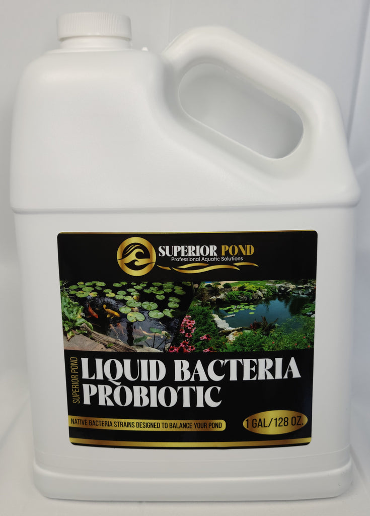 Superior Pond:  Liquid Bacteria Probiotic | 32 Ounces | 1 Gallon