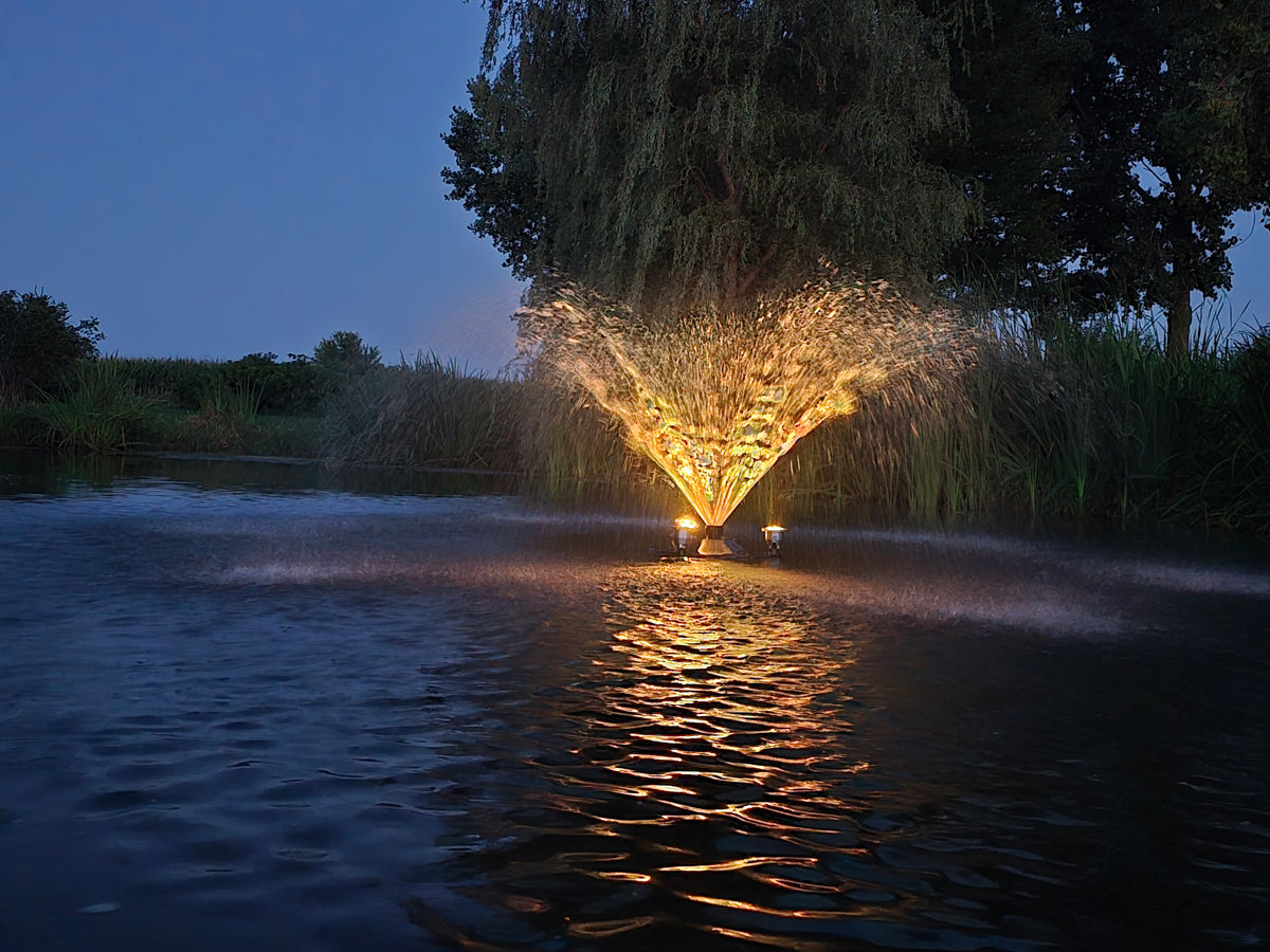 Superior Pond SFX Pond Fountain with Color Changing Lights