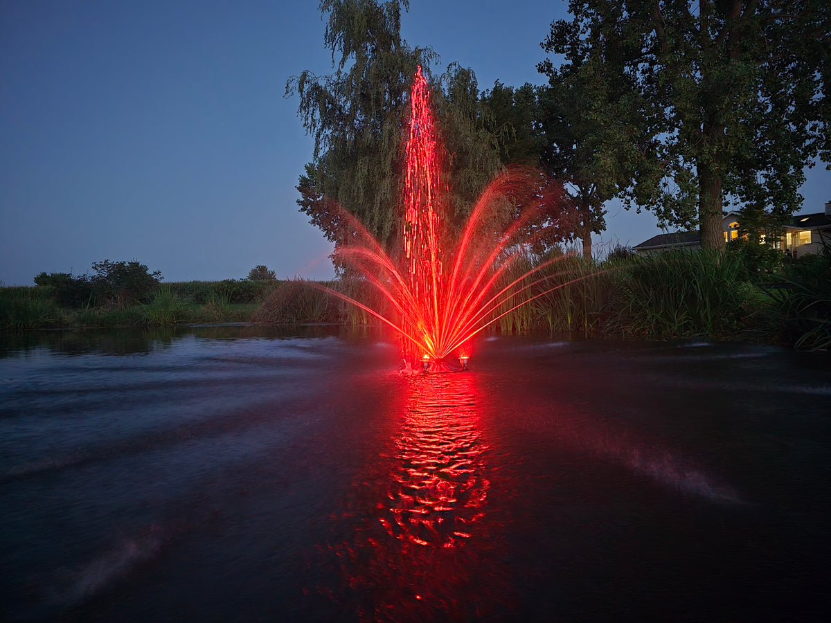 Superior Pond SFX Pond Fountain with Color Changing Lights