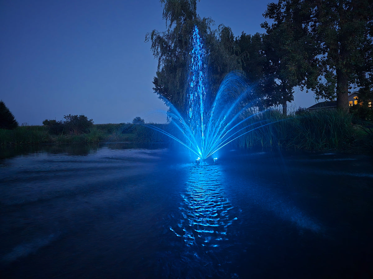 Superior Pond SFX Pond Fountain with Color Changing Lights