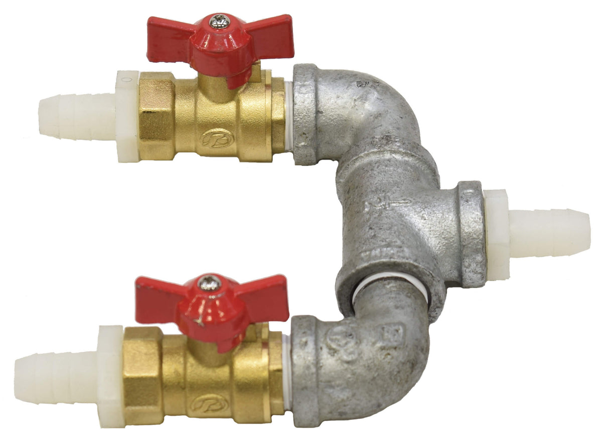 EasyPro: Two-way air splitter 1/2" x 1/2" (for rotary vane, linear or windmills)
