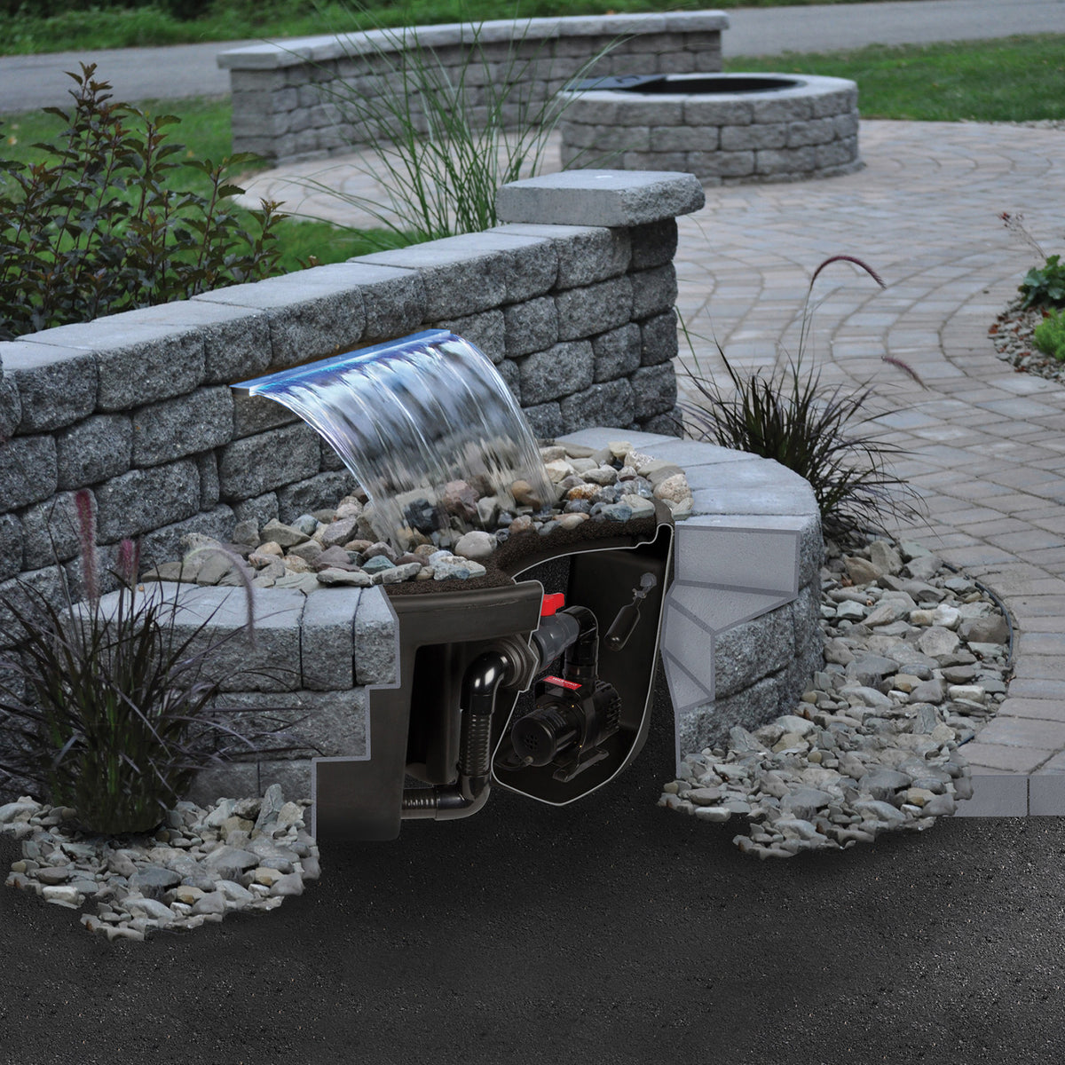 Atlantic Watergardens: Complete Basin Kits for Formal Water Features | Kits for Spillways 12", 24", 36"