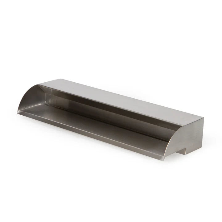 Atlantic Water Gardens: Stainless Steel & Copper Waterfall Spillways | 24" & 36" Waterfall Spillway | Pool Waterfall Spillway | Formal Water Feature Spillway