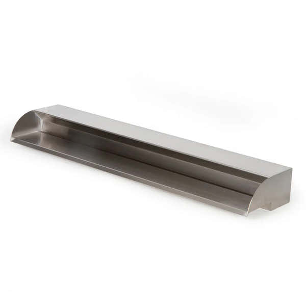 Atlantic Watergardens: Stainless Steel & Copper Waterfall Spillways | 12' , 24' , 36' Waterfall Spillway | Pool Waterfall Spillway | Formal Water Feature Spillway
