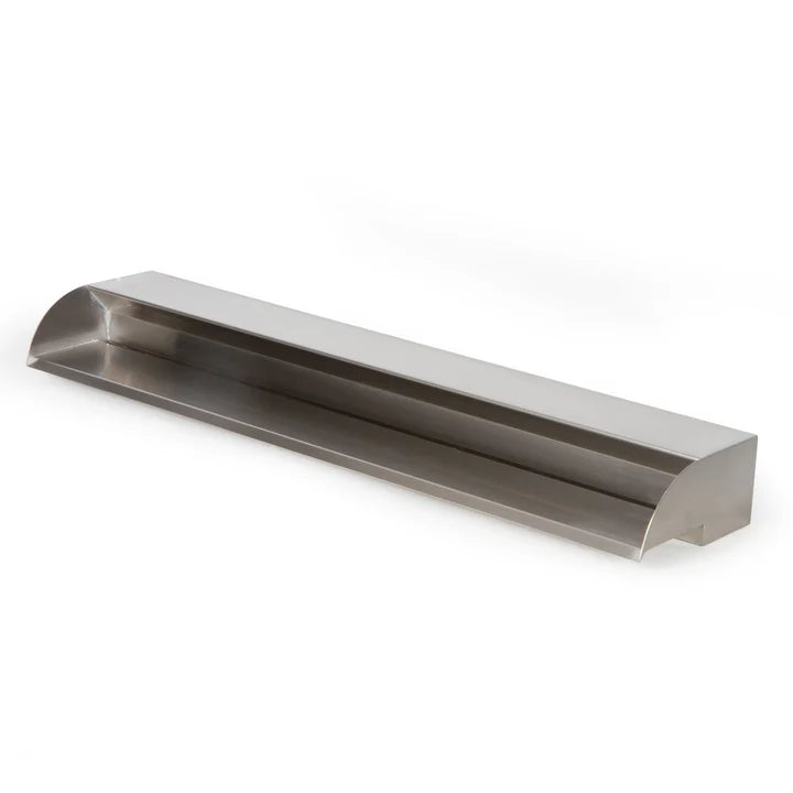 Atlantic Water Gardens: Stainless Steel & Copper Waterfall Spillways | 24" & 36" Waterfall Spillway | Pool Waterfall Spillway | Formal Water Feature Spillway