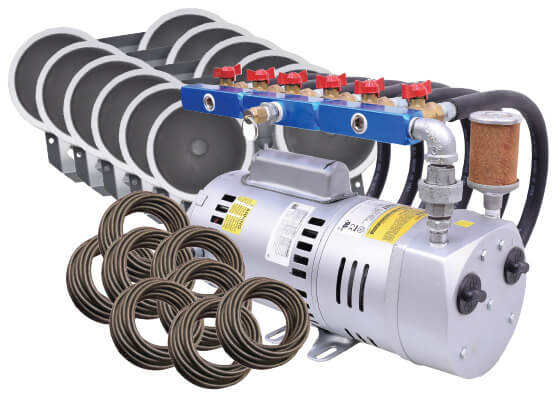 EasyPro: Rotary Vane Pond Aeration System -1 Kit w/ Quick Sink Tubing