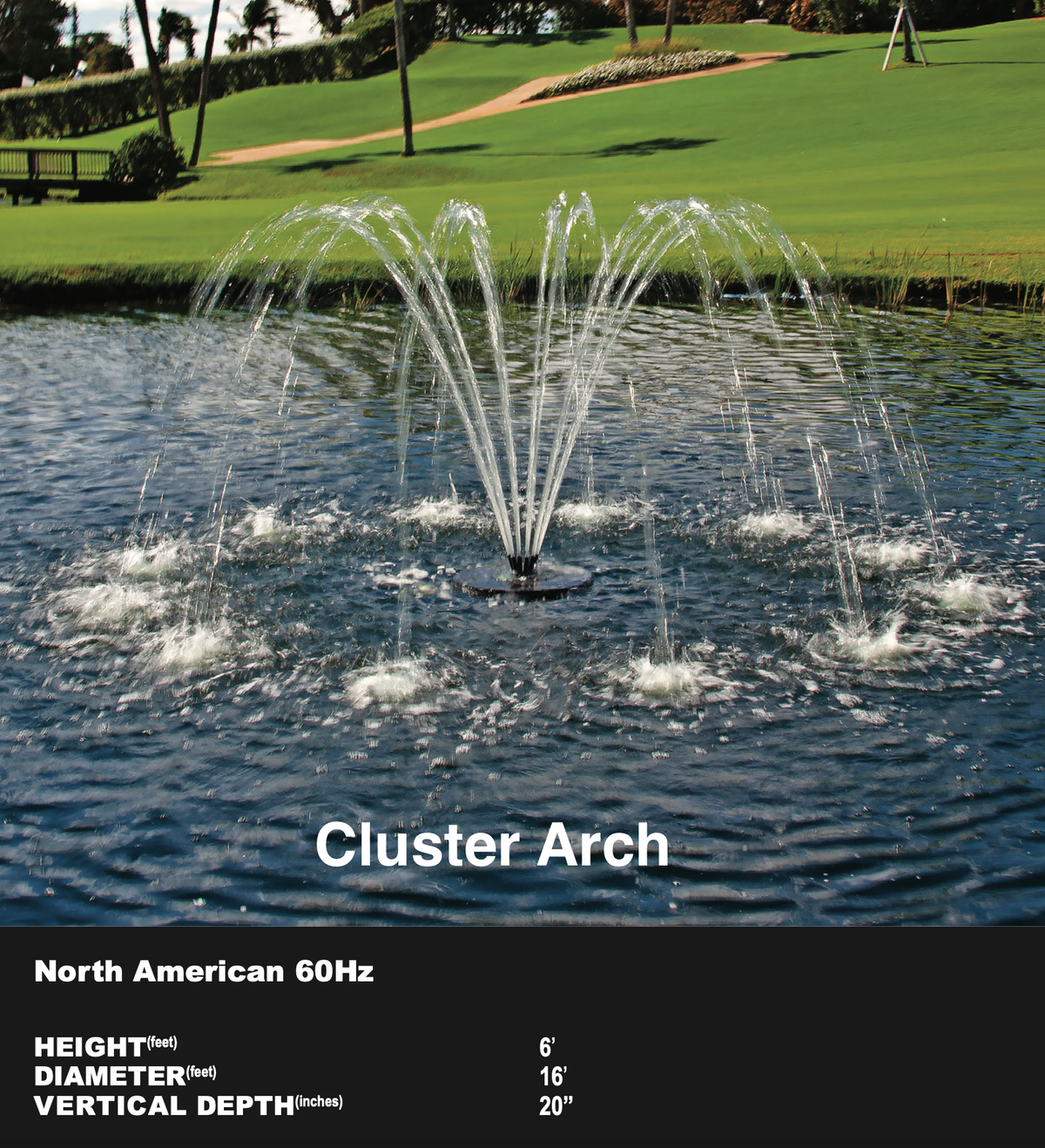 Aqua Control - Evolution Series Floating Fountains | 1/2 HP - 120V | Control Panel Included | 6 Patterns to Choose From