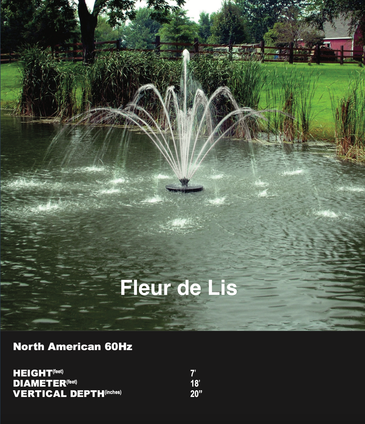 Aqua Control - Evolution Series Floating Fountains | 1/2 HP - 120V | Control Panel Included | 6 Patterns to Choose From