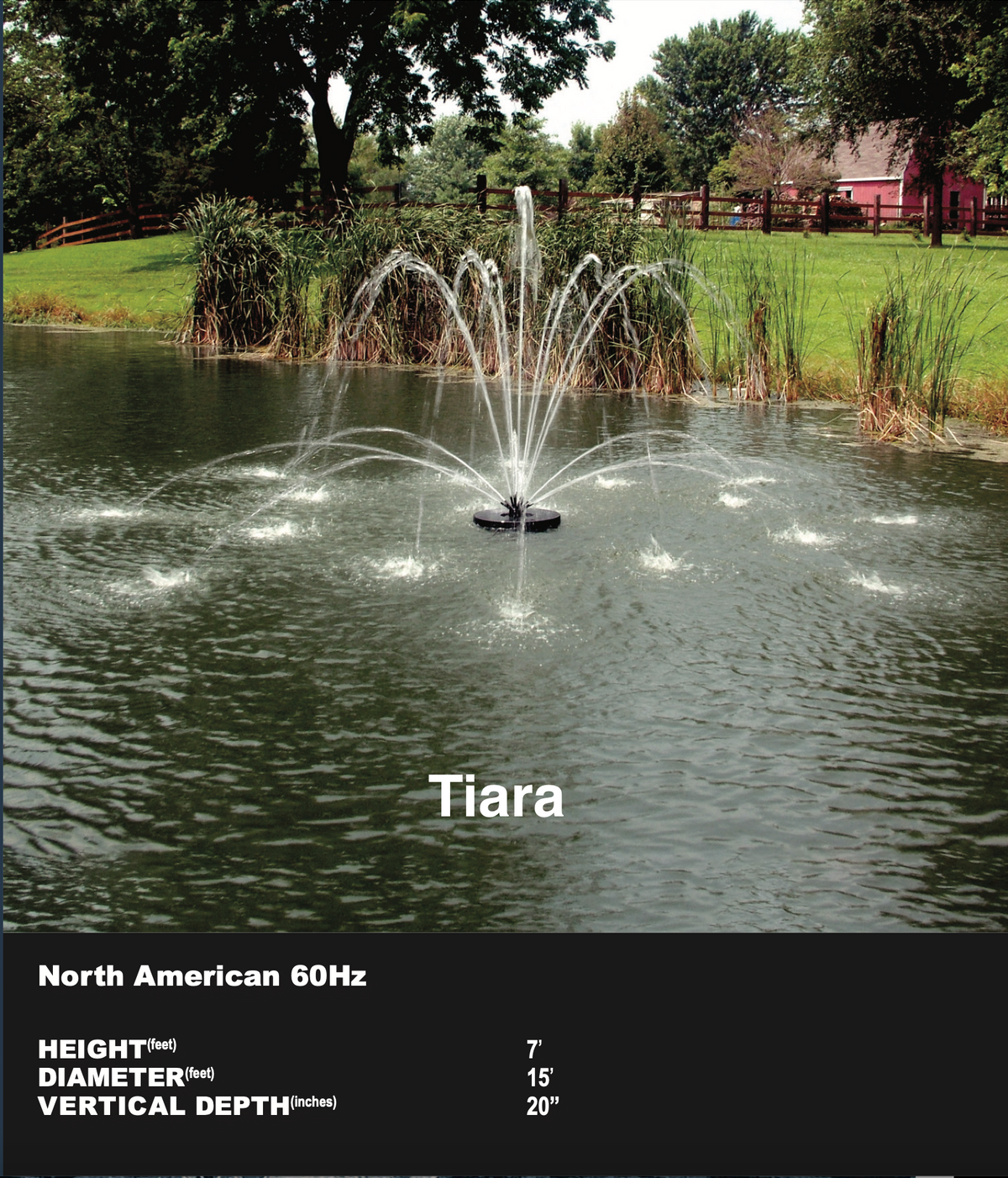 Aqua Control - Evolution Series Floating Fountains | 1/2 HP - 120V | Control Panel Included | 6 Patterns to Choose From