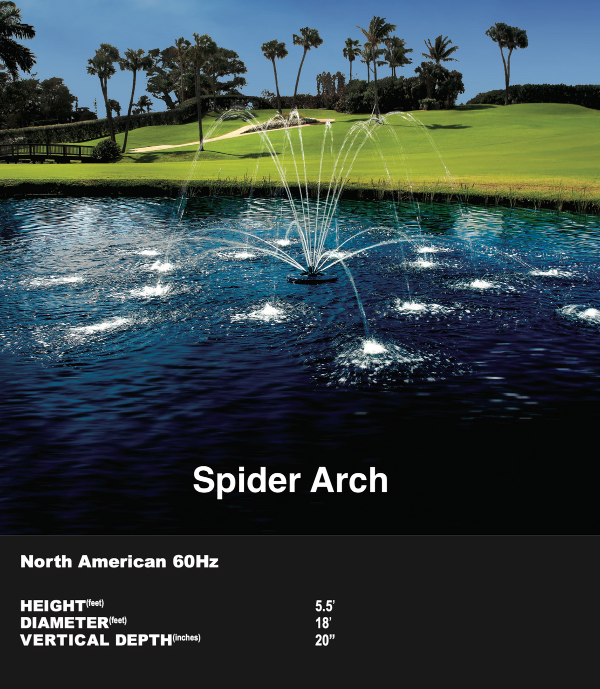 Aqua Control - Evolution Series Floating Fountains | 1/2 HP - 120V | Control Panel Included | 6 Patterns to Choose From