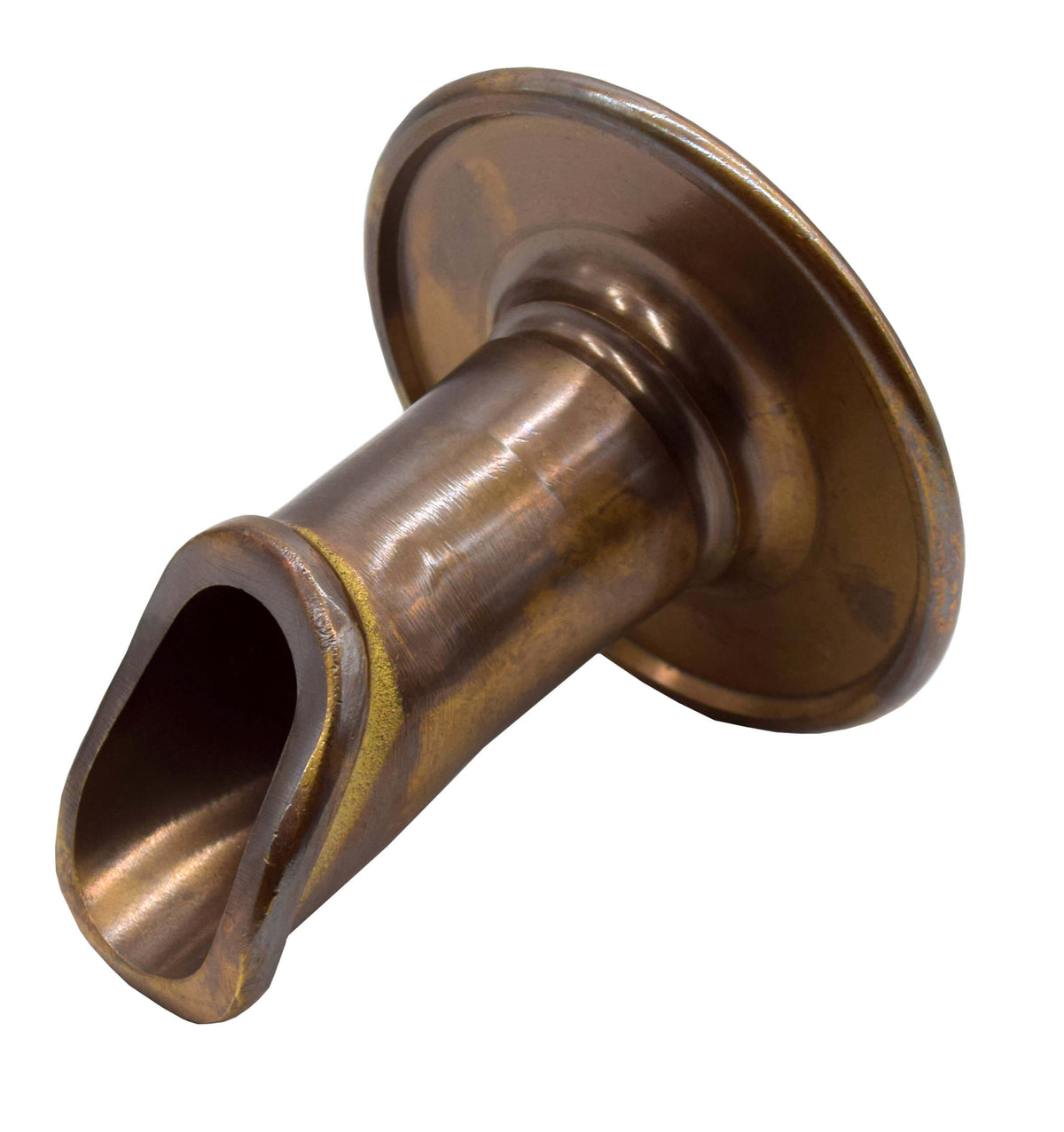 EasyPro: Vianti Falls Brass 2" Antique Scupper with round wall plate