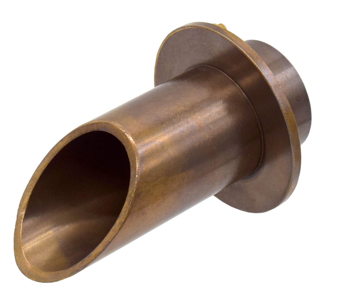 EasyPro: Vianti Falls Brass 2" Round Scupper with round wall plate - 1 1/2" fpt inlet