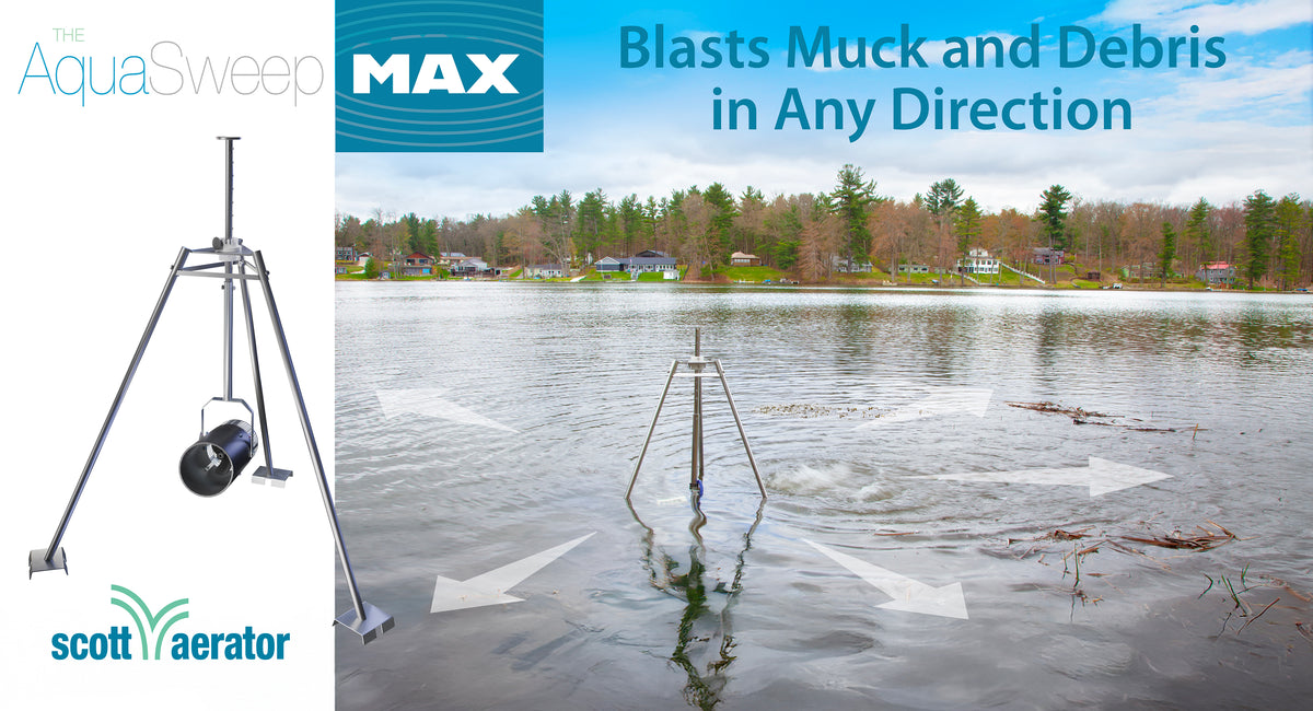 Scott Aerator: Aquasweep Max 1-1/2 HP, 230V, 150' Cord w/ Tripod Mount