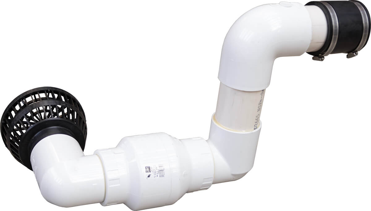 EasyPro: 3'' Check Valve Assembly & Intake Screen Assembly for Intake Bay