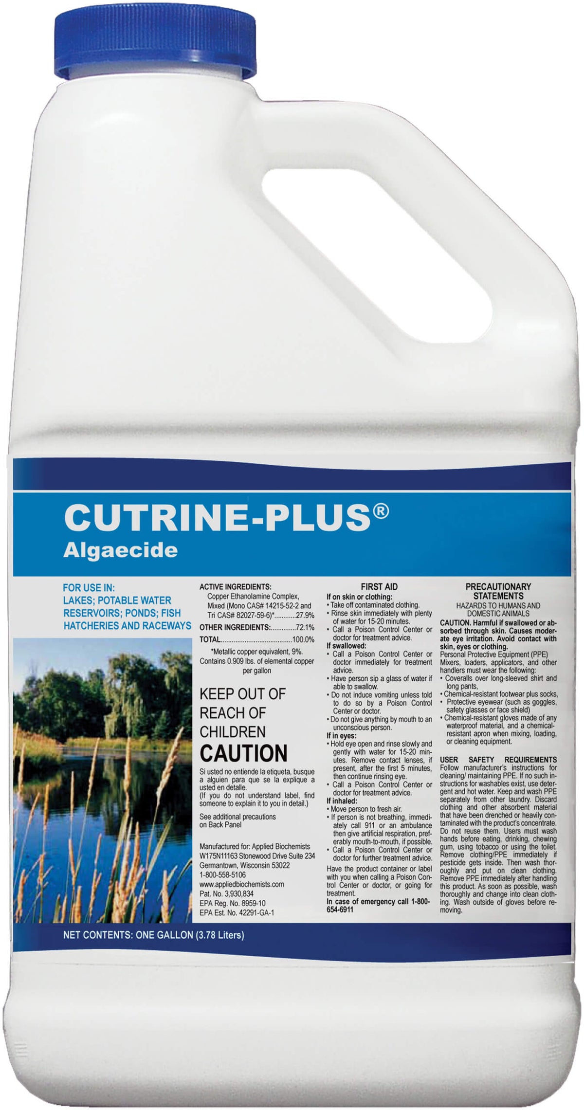 EasyPro: Cutrine Liquid Algaecide - 1 gallon