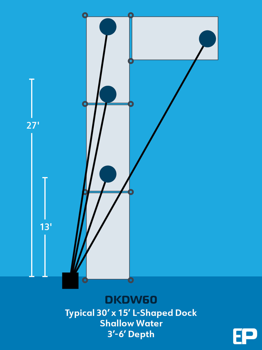 EasyPro: Air De-Icing Kit with Sound Shield - Deep Water - Docks up to 60' or 100'