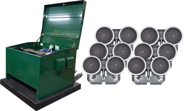 EasyPro: DCS High Pressure Aeration Systems | DCS206HP | DCS210HP | 2HP Compressor Powers 6 or 10 Pond Diffusers | Pond Aerator for Large Ponds