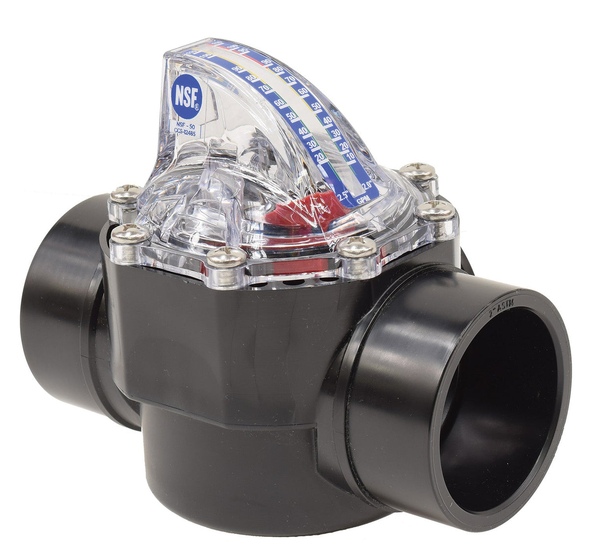 EasyPro: 2" Inline Flow Meter/Spring Check Valve; Flow rates 10 to 110 gpm Save 7% on 10+ units