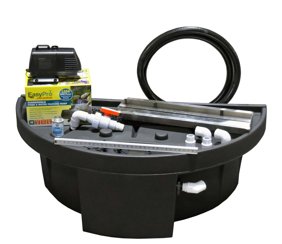 EasyPro: Vianti Falls Spillway Kit | Available in 3 Sizes and LED Colors | Blue Light | White Light