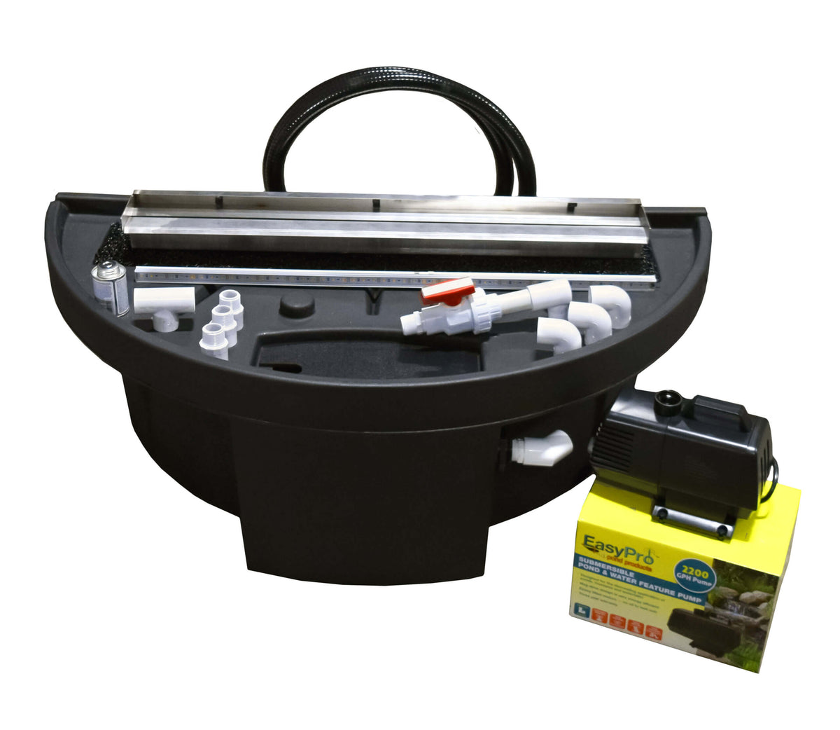 EasyPro: Vianti Falls Spillway Kit | Available in 3 Sizes and LED Colors | Blue Light | White Light
