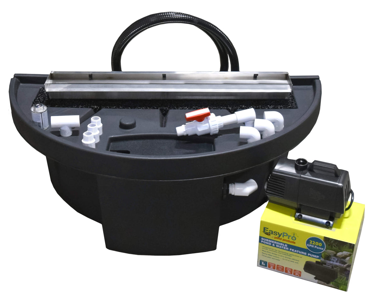 EasyPro: Vianti Falls Spillway Kit | Available in 3 Sizes and LED Colors | Blue Light | White Light