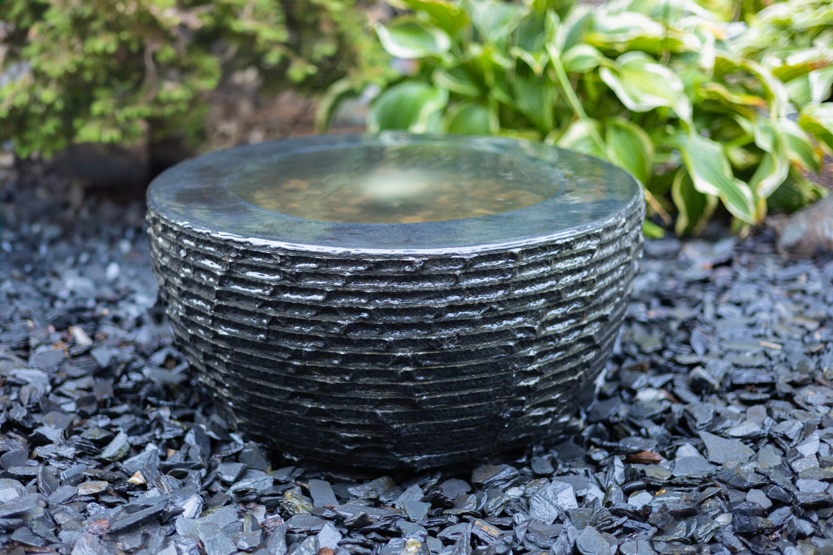 EasyPro: Tranquil Decor | Infinity Bowl Fountain Kit | Basalt Bowl