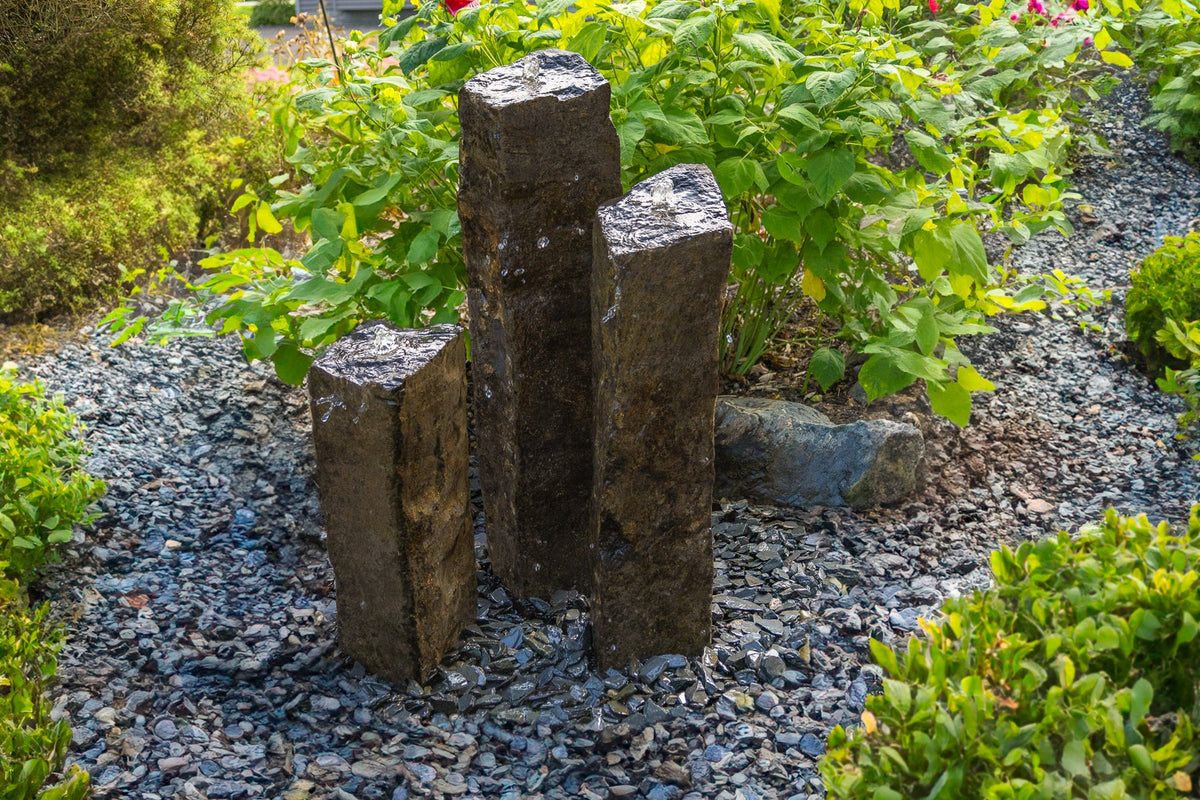 EasyPro: Tranquil Décor - Natural Top Fountain Column Set of Three - 20", 27" and 35" - Save 10%