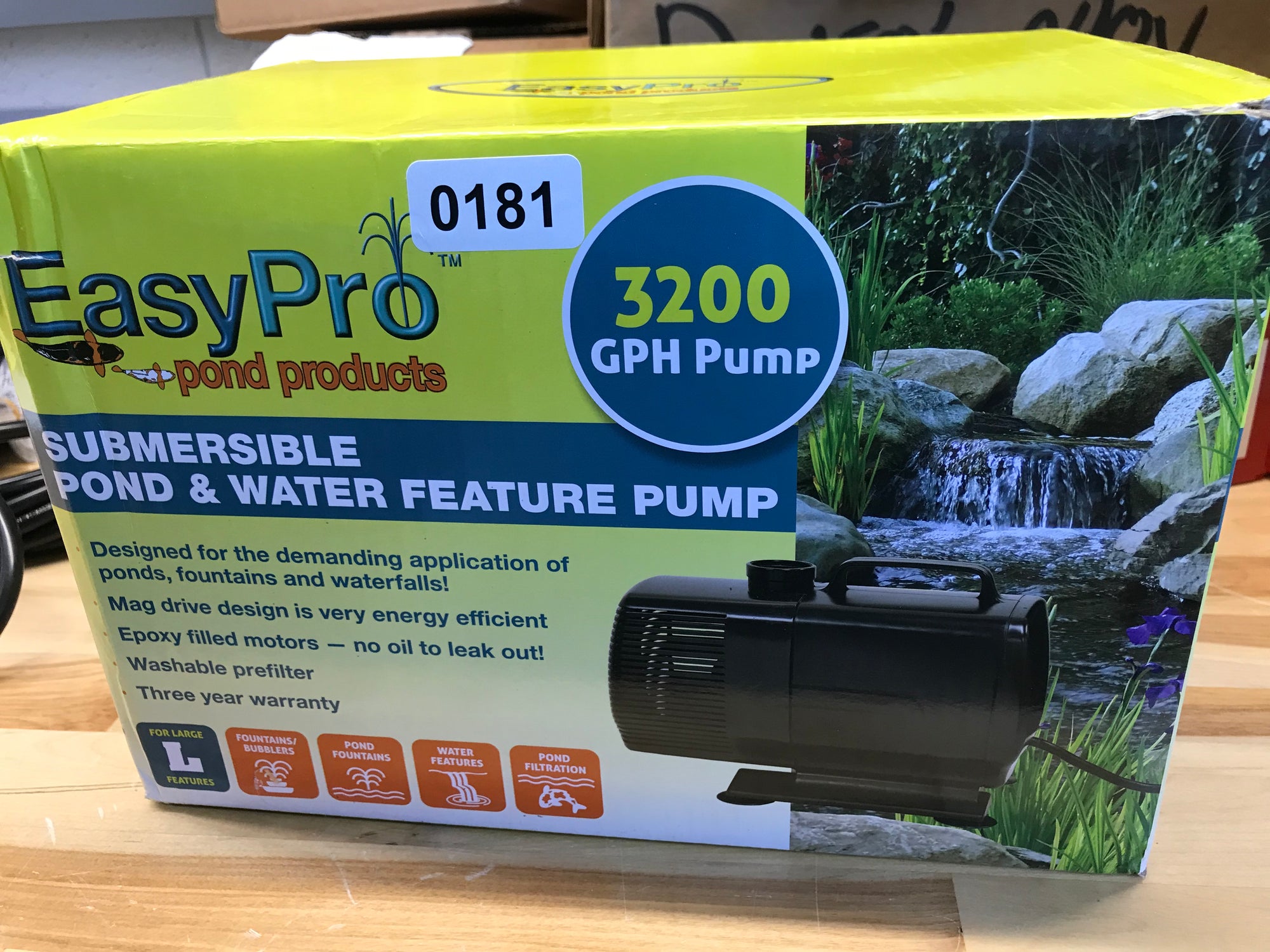 EasyPro: #181 USED EP3200N EP Series Submersible Mag Drive Pump | 3200GPH