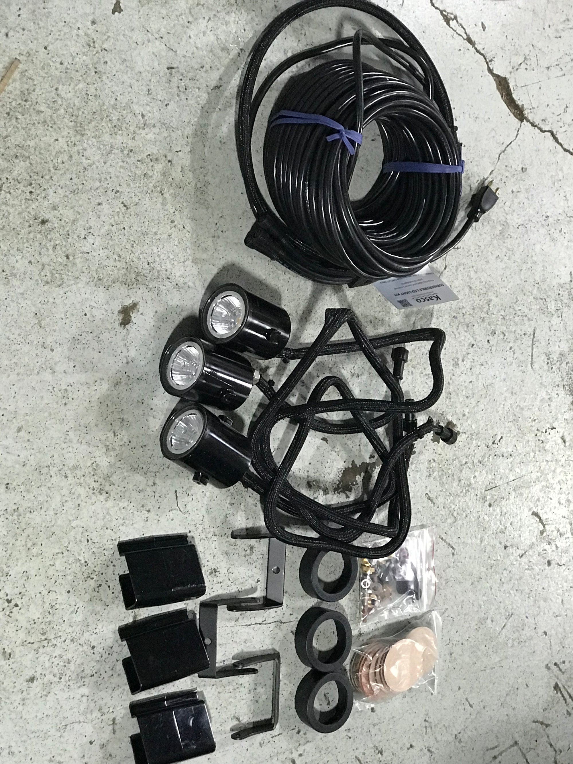 USED LIKE NEW: Kasco Marine: 120 Volt | LED Light Kits | White LED | For Water Fountains | 100ft cord | #0054, 0455, 0452