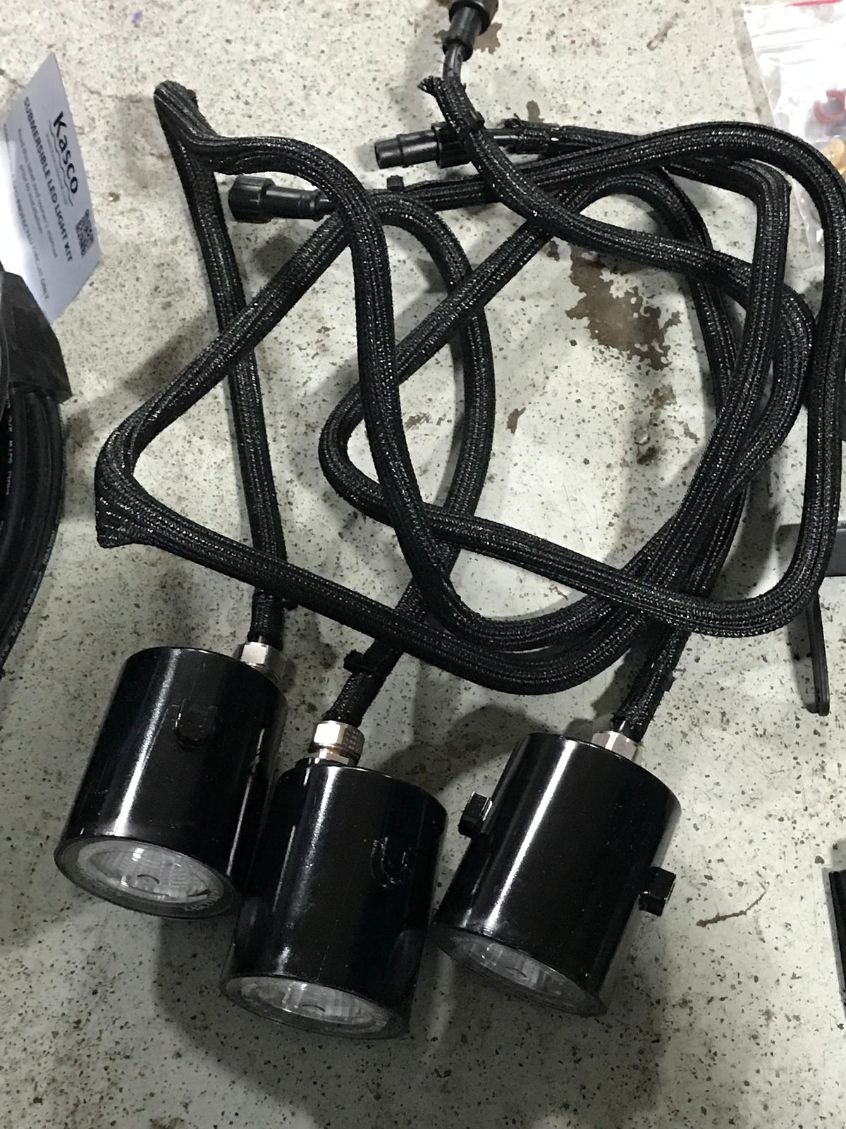 USED LIKE NEW: Kasco Marine: 120 Volt | LED Light Kits | White LED | For Water Fountains | 100ft cord | #0054, 0455, 0452