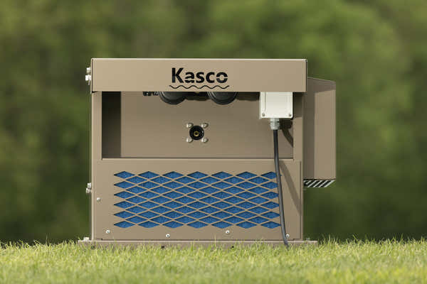 Kasco Marine: RobustAire™ 4 Aeration System, Medium AireGuard Cabinet w/ Remote Valve Manifold, Tubing Sold Separately | 120V or 240V