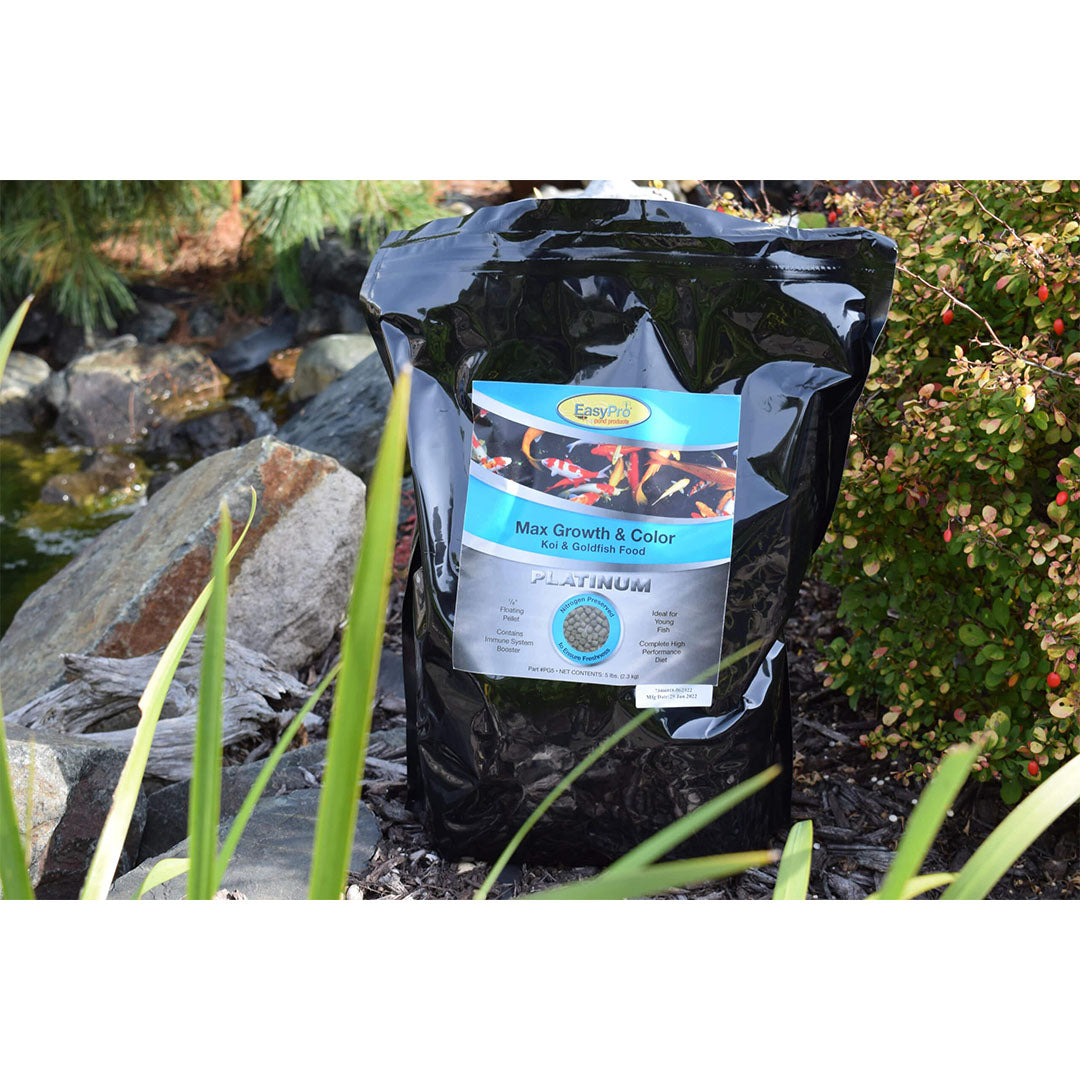 Easy Pro: Platinum Koi & Goldfish Food | Max Growth & Color | Available in 2 sizes