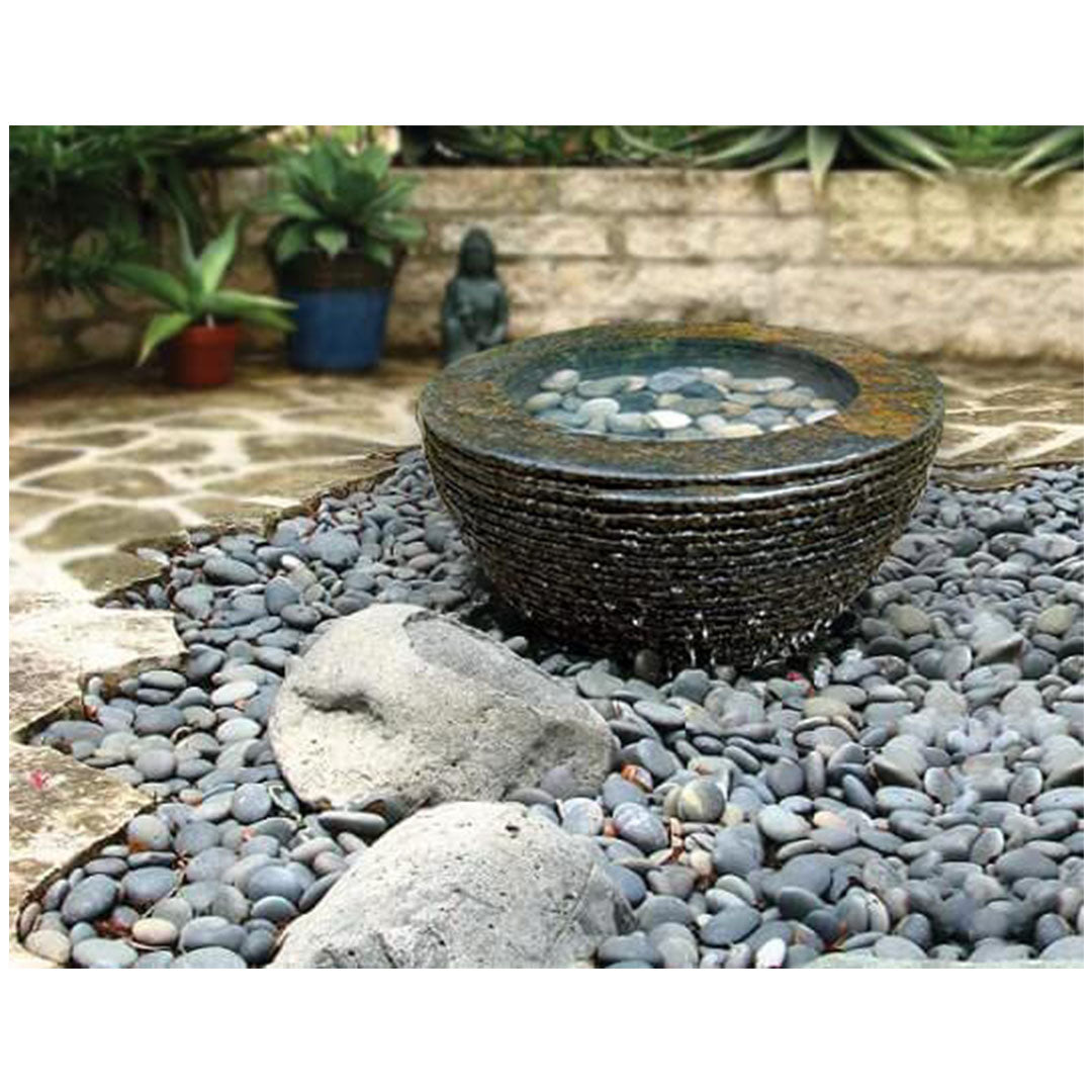 EasyPro: Tranquil Decor | Infinity Bowl Fountain Kit | Basalt Bowl