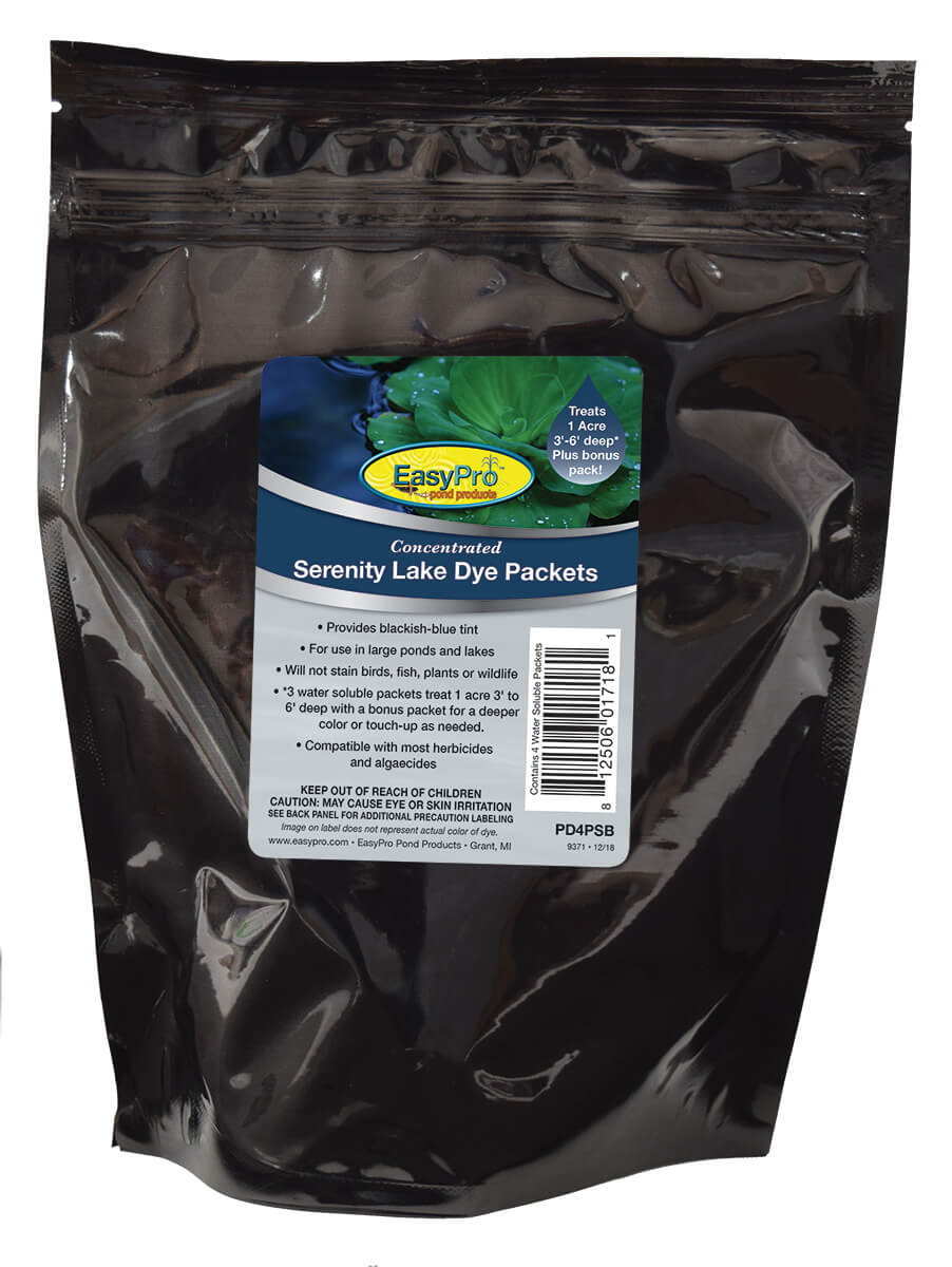 Easy Pro: Pond Dye Water Soluble Packets | 3 colors | Concentrated for Larger Ponds | 4 packets per Box