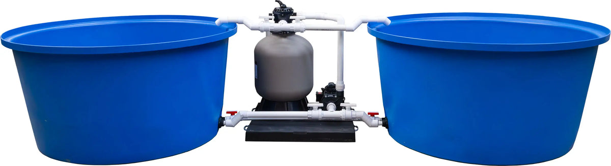 EasyPro: Complete Fish System - Two 300 Gallon tanks; Holds up to 150lbs of fish