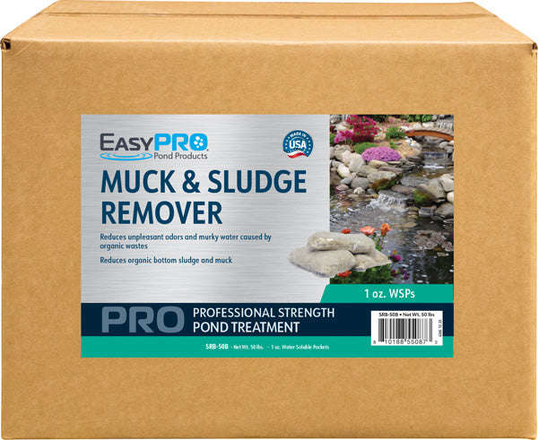 EasyPro: Sludge Remover Bacteria, 50 lb. box, 1 oz. WSP - Approx. 740 packets