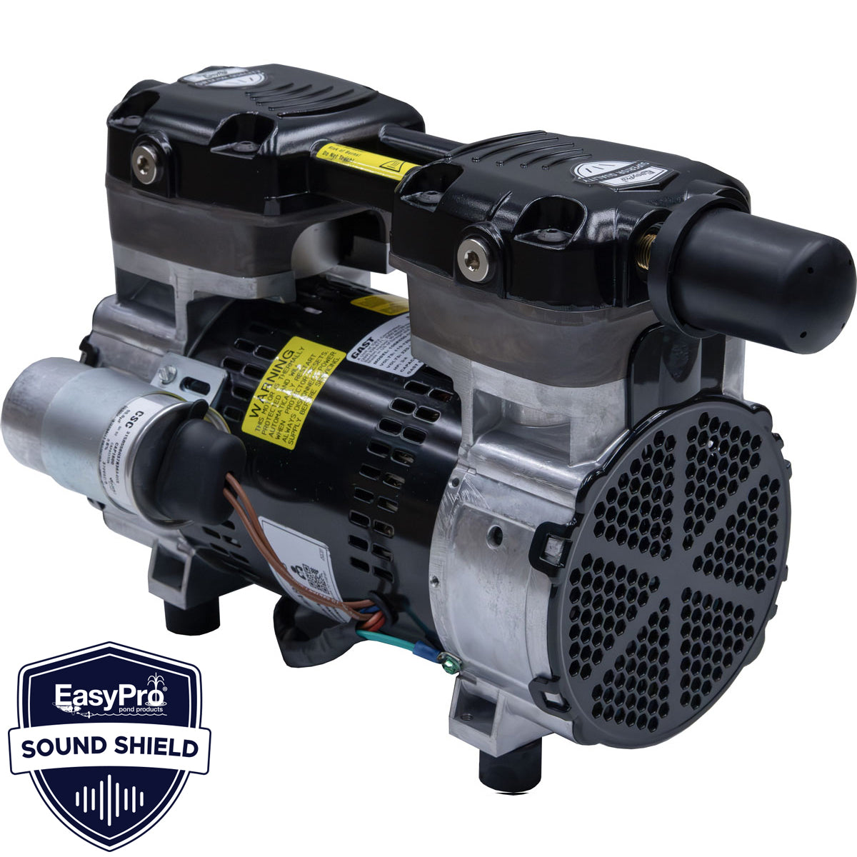 EasyPro: Sound Shield Compressors for Pond Aeration | 1/4HP | 1/2HP | 3/4HP | 2HP | Quieter Rocking Piston Compressor