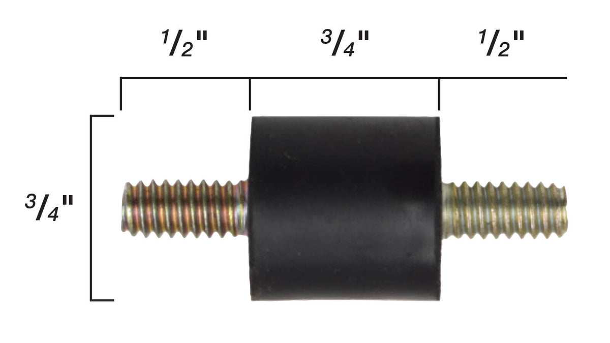 EasyPro: Shock Mount Compressor Foot (each) - Fit Stratus SRC compressors 1/4 - 20 threads