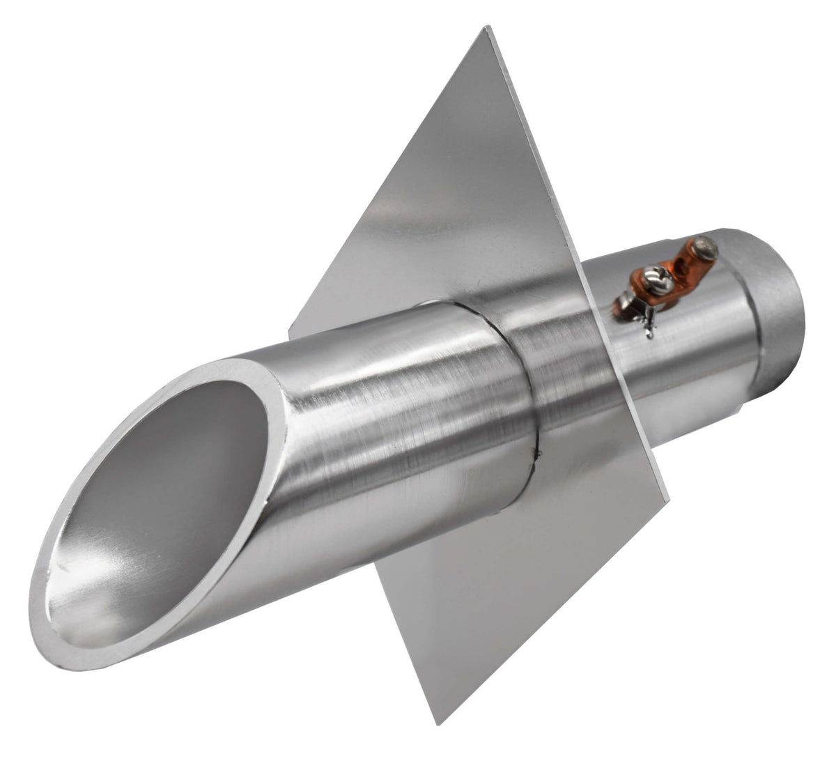 EasyPro: Vianti Falls Stainless 2" Round Scupper with diamond wall plate
