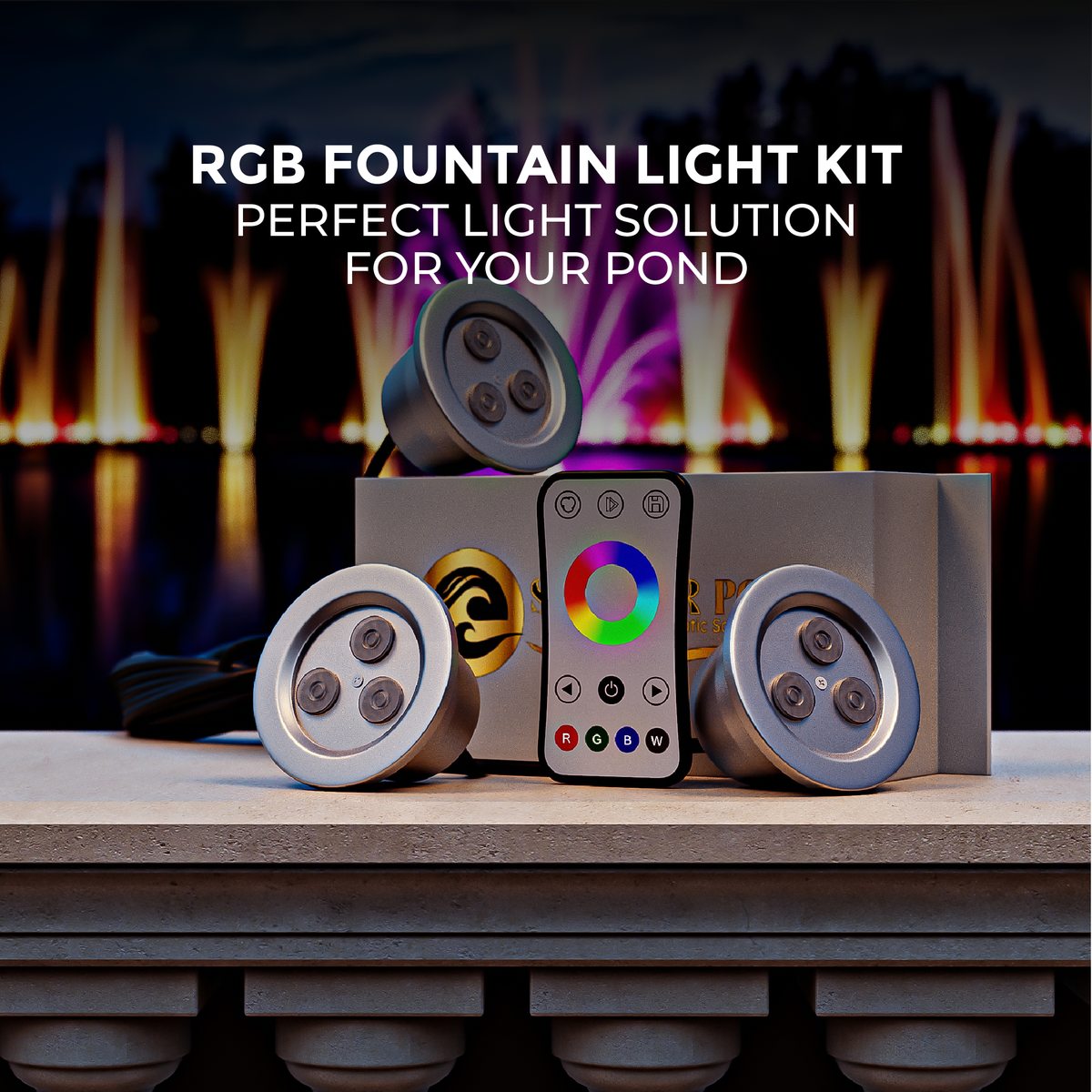 Superior Pond Color Changing LED Fountain Lights