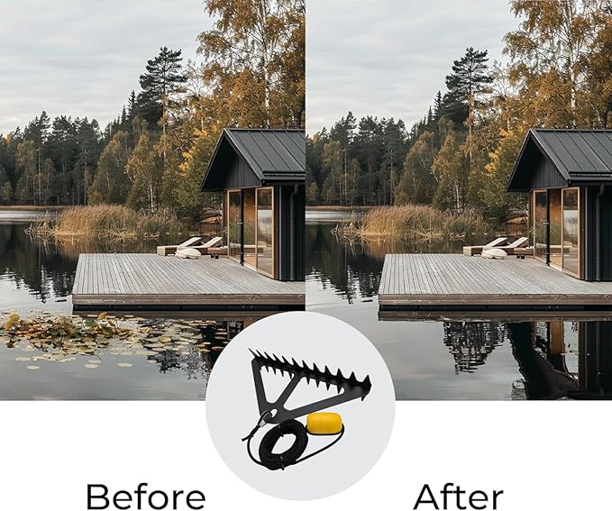 Superior Pond Aquatic Weed Rake | **NEW** Heavier Version Now Available | WR24 & SWR24