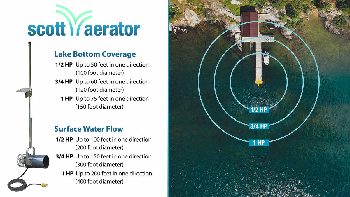 Scott Aerator: AquaSweep TM | 1/3-1 HP, 230V, 50-150 ft Cord