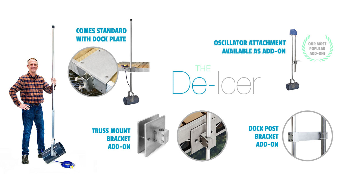 Scott Aerator: De-Icer HD Max DPM | 3/4 & 1 HP, 115V & 230V, 25-150 ft Cord