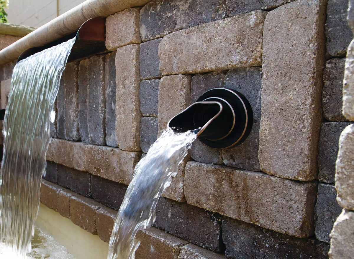 Atlantic Water Gardens: Wall Spout - Olivett - Bronze
