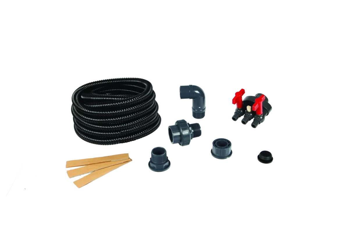 Atlantic Water Gardens: Fountain Basin Plumbing Kit | Single or Triple