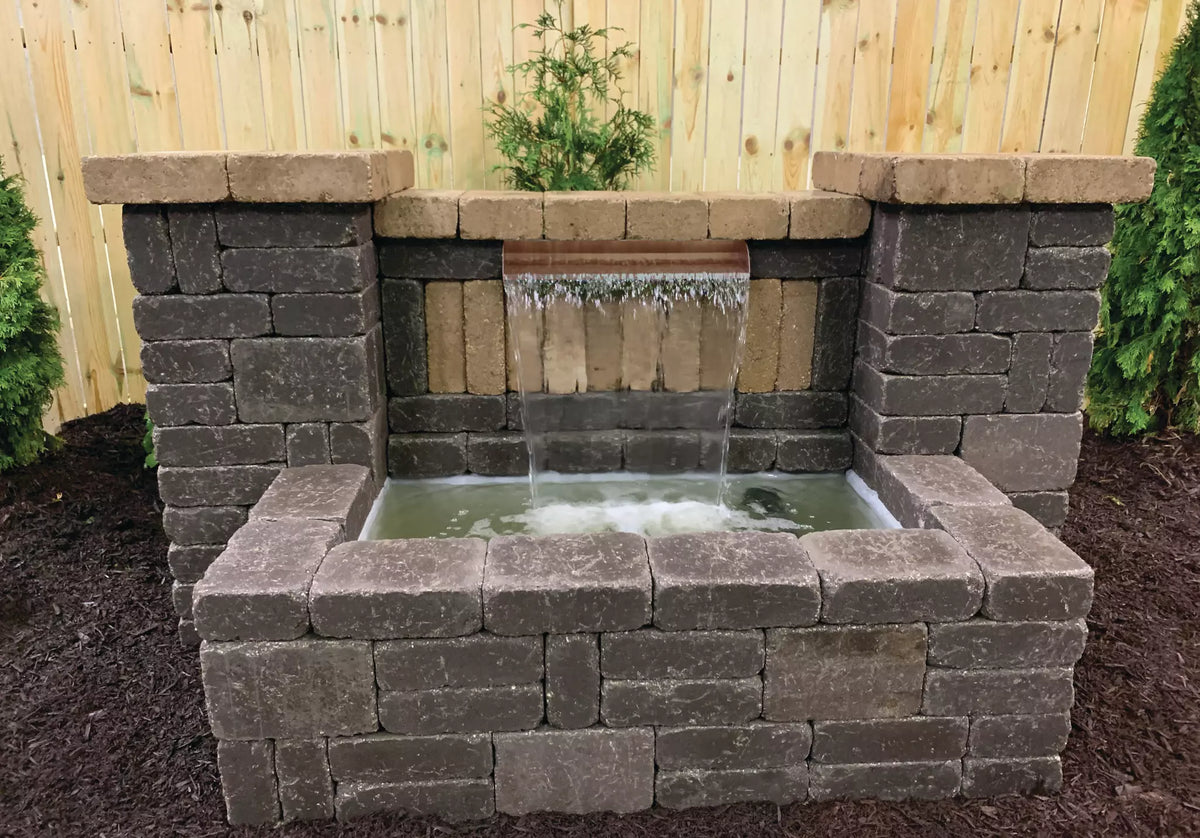 Atlantic Water Gardens: 24" Copper Spillway Bundle | Black, Grey & Tan
