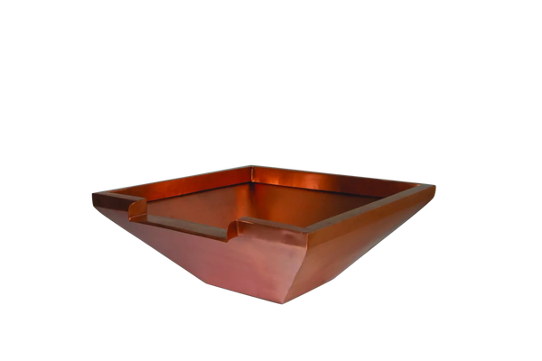 Atlantic Water Gardens: 26" Square Copper Bowl Bundle | Black, Grey & Tan Basin